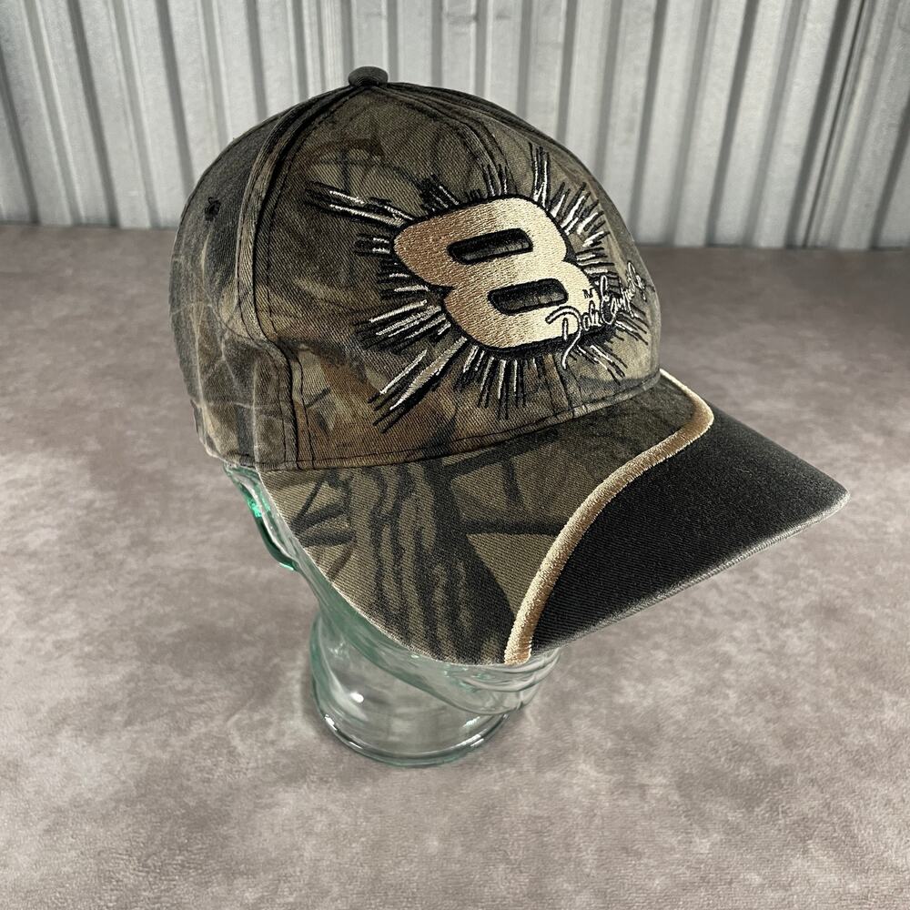 Vintage Dale Earnhardt Jr #8 RealTree Camo Hat Competitors View Snap Back